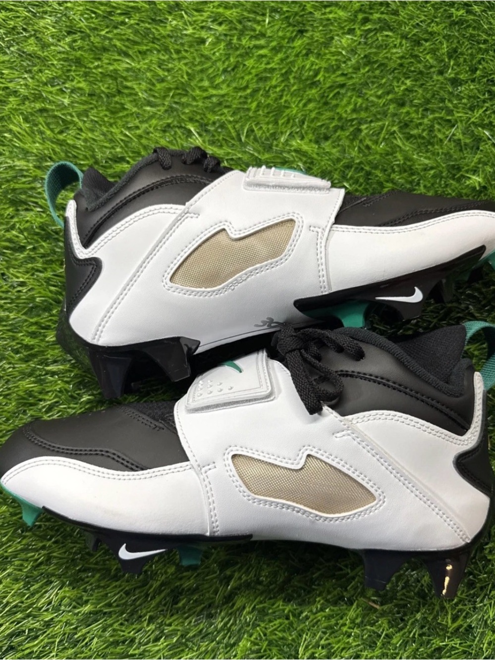 Nike Vapor Edge DT 93 TD Football Cleats Mens Size 6.5 White Black Green Deion